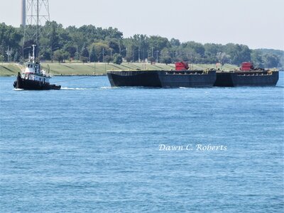 Tug Duluth and two barges.