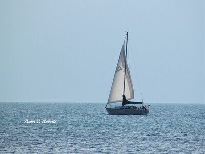 Perfect weather for a leisurely sail on Lake Huron.