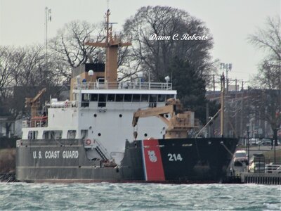 USCG Hollyhock at her dock. (Sorry for the poor quality of this shot. Winds had picked up and I was getting buffeted by the gusts.)