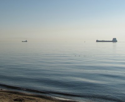 John J. Boland and CSL Welland enter Lake Huron.