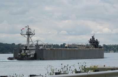 Tug Defiance and barge Ashtabula with a destination of Cleveland.