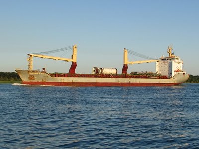 Saltie Johanna C with a cargo of cement destined for Charlevoix