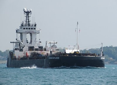 Tug Everlast and barge Norman McLeod down-bound at St. Clair.