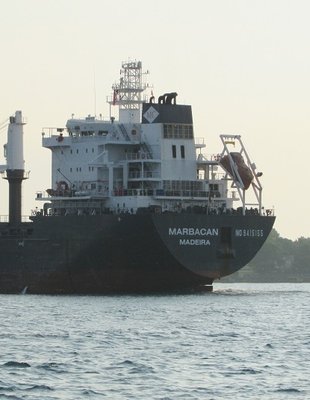 Stern view of saltie Marbacan.