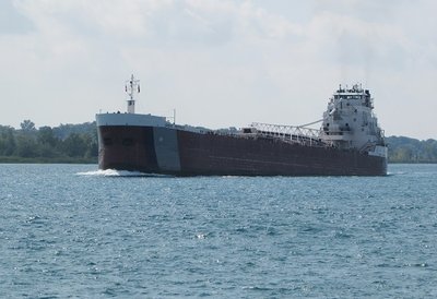 Great Republic, riding high in ballast, with a destination of Port Dolomite.