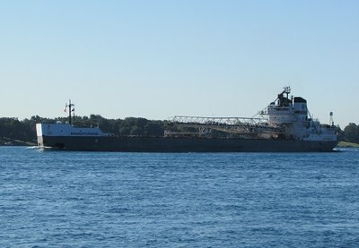 First ship of the day was Manitowoc, on her way to Muskegon.