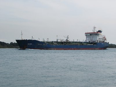 Tanker Malmo (Malta) approaches Sarnia's fuel docks.
