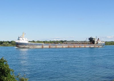 It was good to see Algosteel, up-bound in ballast to Goderich where she'll take on a load of salt.