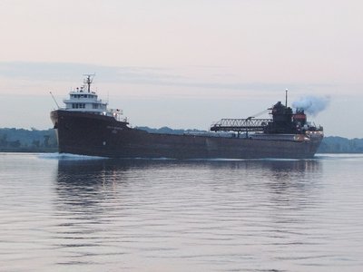 Friday, before sunrise, Lee A. Tregurtha was up-bound in ballast for Calcite.  That load will go to Graymont/Superior, WI.