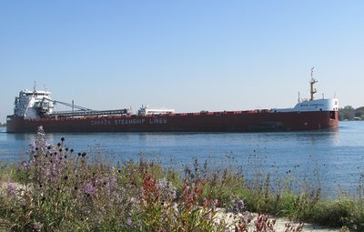 Baie Comeau as seen from the Marysville River Walk.