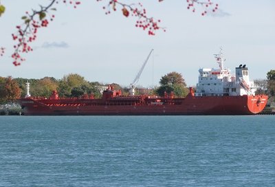 Tanker Harbour Pioneer at the Corunna Fuel Dock.