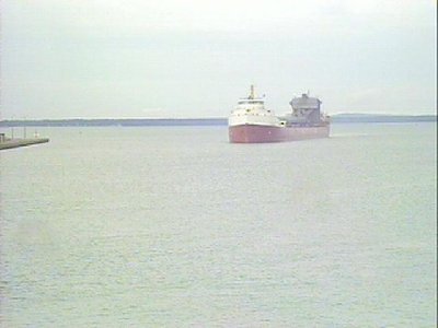 Frontenac following behind the Beeghly. going down.