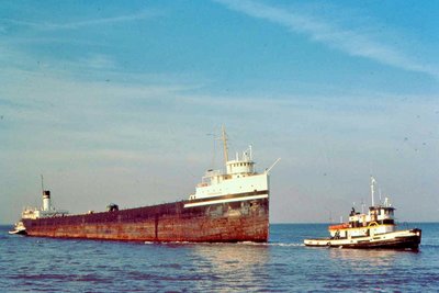 Frenglen being towed to Pt. Maitland for scrapping.