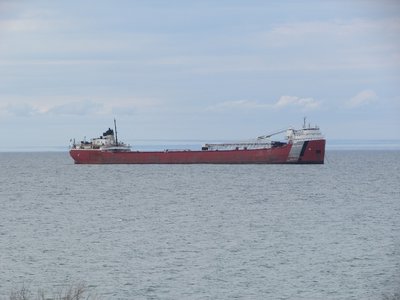Philip R. Clarke waiting for American Spirit to finish loading.