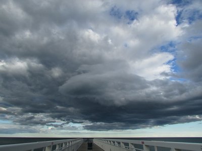 Over the Oscoda pier.