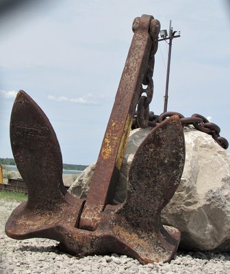 No information to tell where this anchor came from.  (Taken through a chain-link fence.)