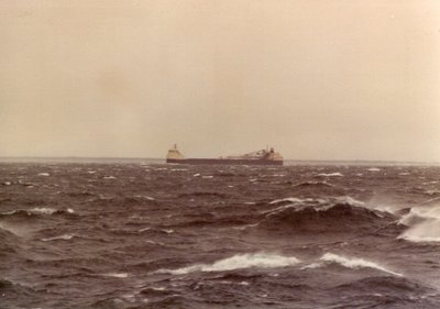 M/V Algosoo West of Whitefish the afternoon of November 10, 1975.