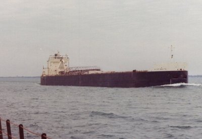 H. Lee White upbound at the Lake Huron Cut buoys.