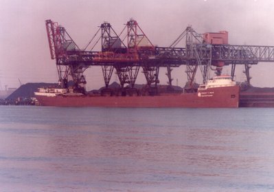 Ernest T. Weir unloading at Zug Island.