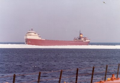 Armco upbound near Caribou Island.