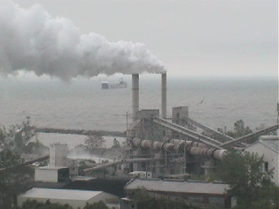 Turning in Lake Erie to head east bound.