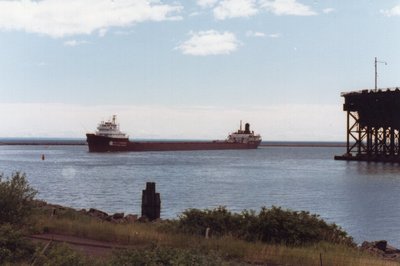 Paul H. Carnahan outbound from D.M. &amp; I.R. ore docks, Two Harbors.