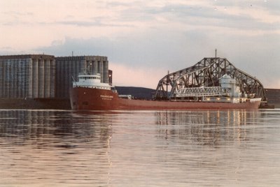 Philip R. Clarke outbound from Missabe. First trip as a self-unloader.