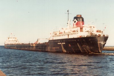 Outbound Duluth from Missabe ore docks.