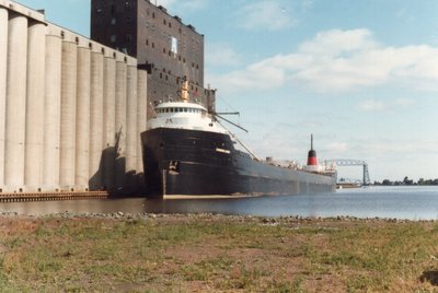 Loading at General Mills Elevator "A", Duluth.