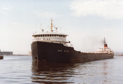 Outbound Duluth from Globe Elevator, Superior.