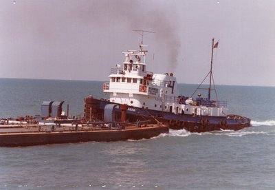 James A. Hannah downbound on Lake St. Clair.