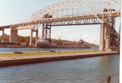 Downbound at the Soo Locks.