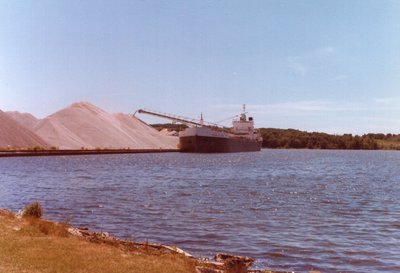 Roger M. Kyes unloading at Dow Chemical, Ludington.