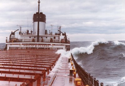 Downbound Lake Superior West of Crisp Pt.