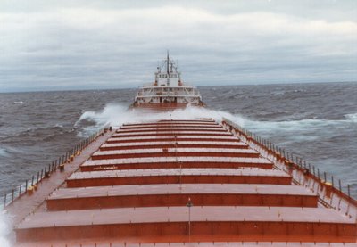 Downbound Lake Superior West of Crisp Pt.
