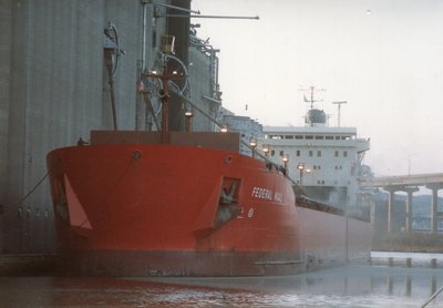 Federal Maas loading at Harvest States #2, Superior.