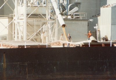 Loading the Birchglen at Pillsbury elevator, Carrollton, MI.
