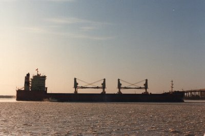 Federal Saguenay outbound from Harvest States Gallery, Superior.