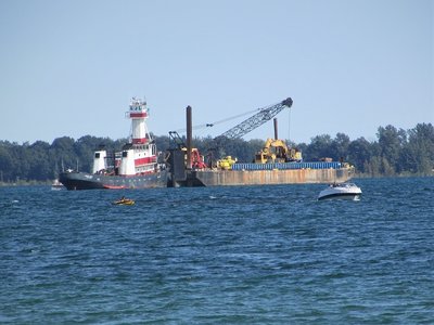 Lots of personal watercraft in the area, as well.