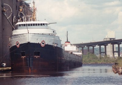 Harvest States #2, Superior. Notice deckhands painting. 6/6/90.