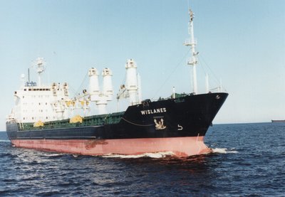 Inbound Duluth for Hallett. Maiden voyage.<br />5/25/92.