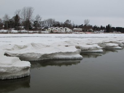 Looks like a wintry lay-up of ice formations!