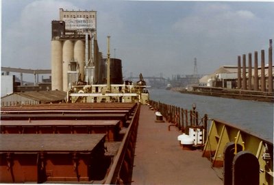 Tom Girdler can be seen in the background unloading at Republic Steel