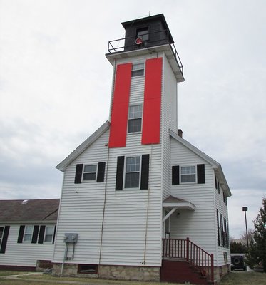 The Cheboygan River Front Range Light went into operation in 1880.