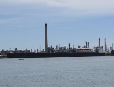 Before heading to a Lake Superior port, American Integrity stopped for fuel at Sarnia.