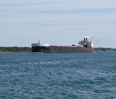 American Spirit, up-bound in the late afternoon.