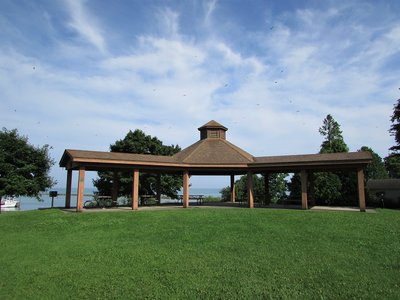 Large, scenic pavilion, site of weddings and other events