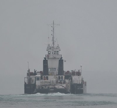 My first view of Tug Michigan after she passed St. Clair and headed up river.