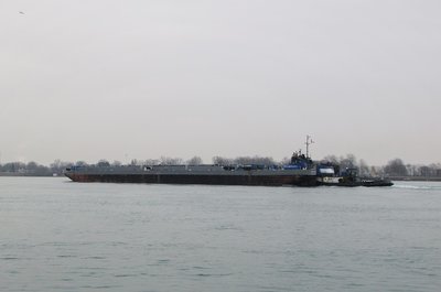 Tug Spartan and barge Spartan II with a destination of Ludington.
