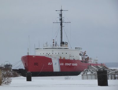The older USCG ice breaker Mackinaw, now a museum ship at Mackinaw City, MI.